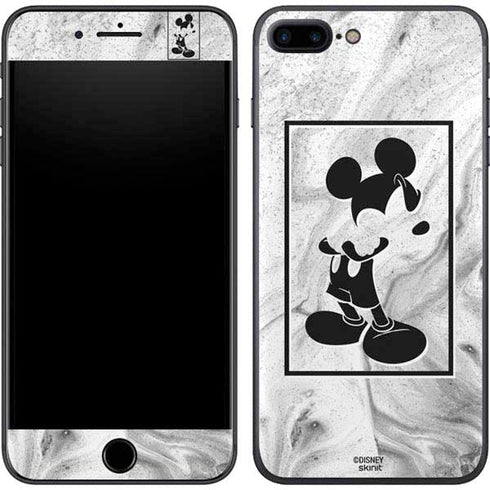 Disney Mickey Mouse Shape on Marble iPhone 8 Plus Skin